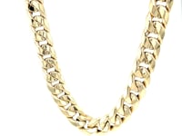 14k Yellow Gold Curb Chain Necklace