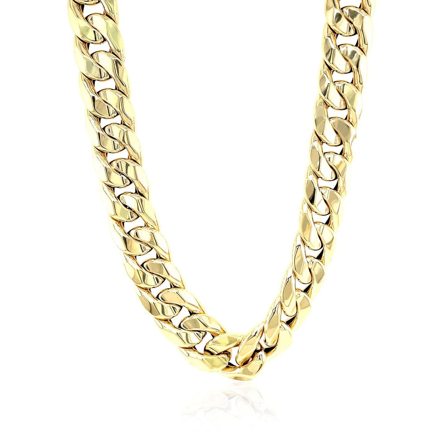 14k Yellow Gold Curb Chain Necklace